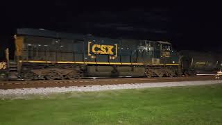 Long. Long CSX freight Folkston Ga. With DPU