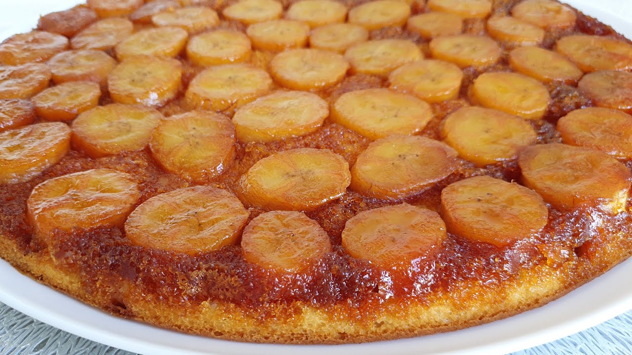 карамельно-банановый пирог