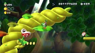 New Super Luigi U (Wii U) - Sparkling Waters-Leaf Walkthrough (1-Player)