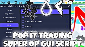 [SUPER OP] POP IT TRADING GUI SCRIPT | HYDROGEN • FLUXUS