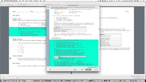 Examview: Creating A Test