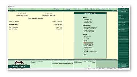 How to View & Analyse Balance Sheet in Tally ERP 9   Chapter 8   Tally Learning Hub