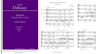 [Score/Audio] Debussy: Minstrels from Preludes Book I, No.12 for Brass Quintet