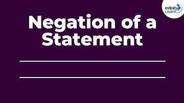 Negation of a Statement | Don