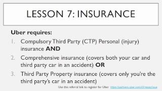 Ultimate Uber Driver Training Course - Lesson 7: Insurance