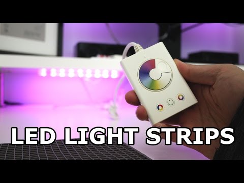 IKEA Setup and Review - Computer Desk LED Strip (With Diffuser Hack) - YouTube