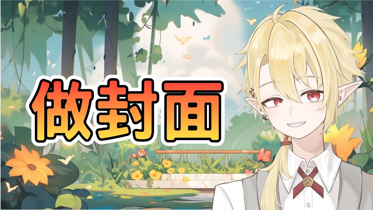 【做封面 | 早安台】真是有意思的封面呢。 ✧ 幽燼Yujin #馬來西亞vtuber #新人vtuber | MYViki