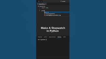 ⏱️ Python Stopwatch Hack 🔥 | Create a Timer in Python in 5 Lines #shorts