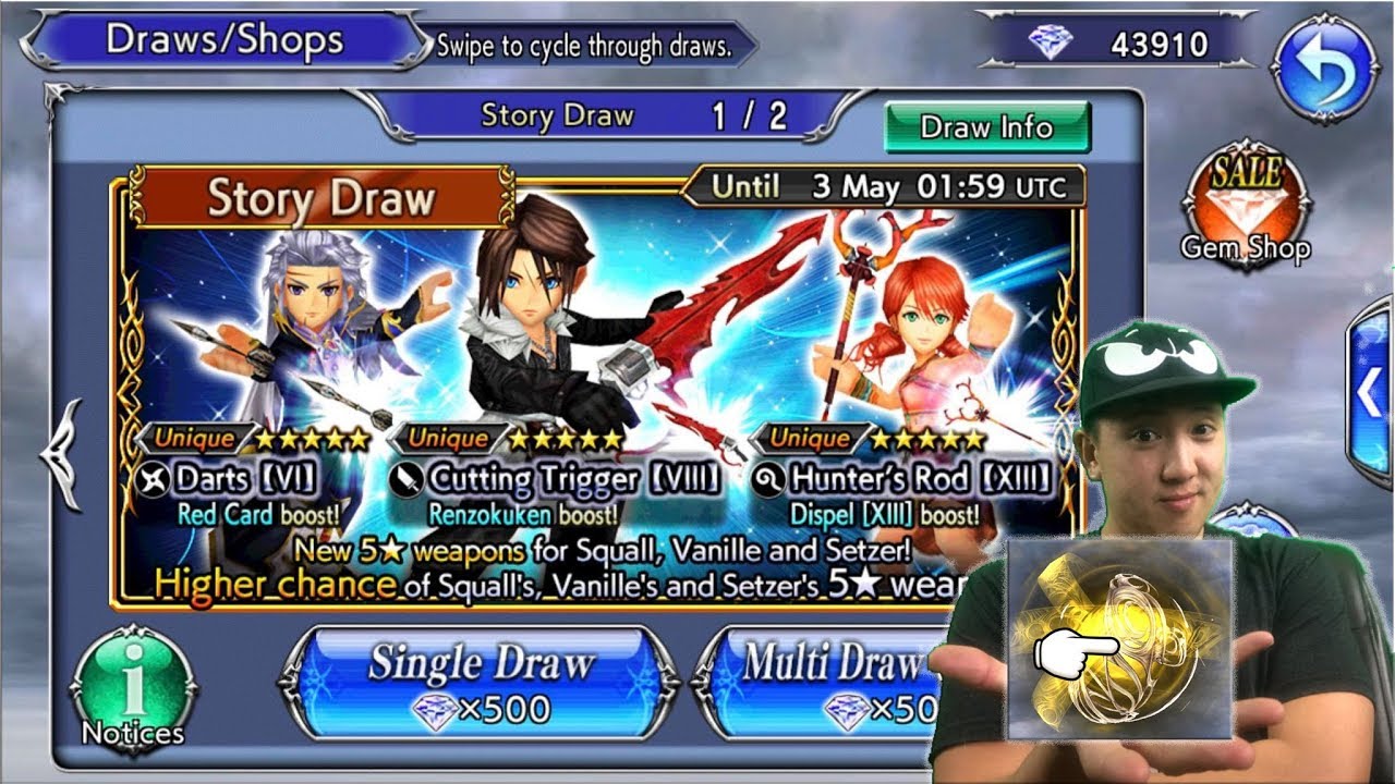 Dissidia Final Fantasy: Opera Omnia CRAZY 35 CP LUCK!! MULTI SUMMONS ...