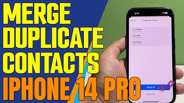 How To Merge Duplicate Contacts On Apple iPhone 14 Pro