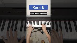 EASY PIANO TUTORIAL OF RUSH E BOTH HANDS