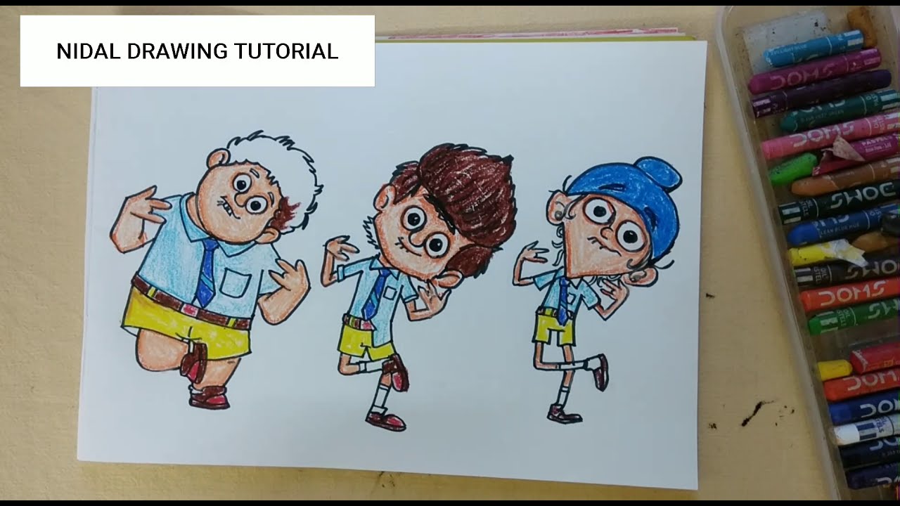 Nidal_drawing. Fukrey boyzzz cartoon drawing. फुकरे बाॅयज काटून। hunny and  choocha Drawing. kids - YouTube