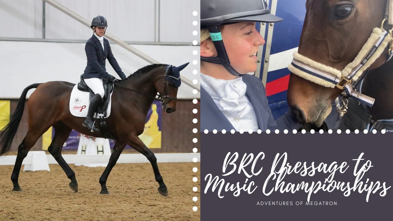 BRITISH RIDING CLUBS DRESSAGE TO MUSIC CHAMPIONSHIPS Adventures of Megatron Equestrian Vlog
