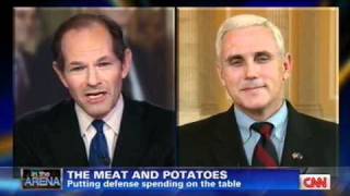 Rep. Pence talks Tea Party and Budget on CNN's "In the Arena with Eliot Spitzer"