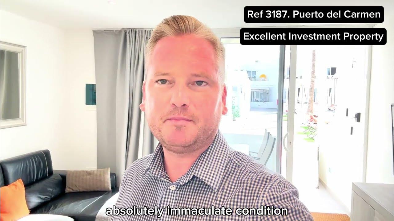 2 Bedroom Property for sale in Puerto del Carmen. Ref 3187. YouTube