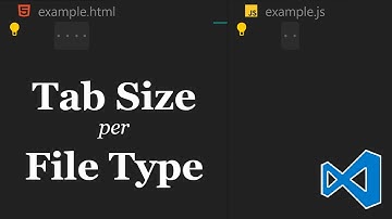 VS Code: Set Tab Size per File Type