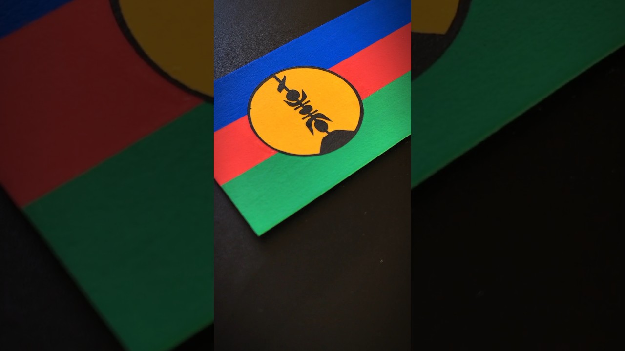 NEW CALEDONIA 🇳🇨 Flag Drawing 