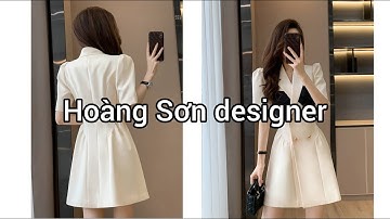 Dạy cắt may | hướng dẫn cách cắt đầm cổ hai ve chồng thân bổ mảnh nhún | Hoàng Sơn designer