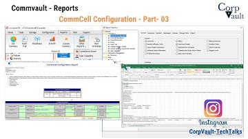 #Commvault - Reports - CommServe - CommCell Configuration (Part-03)