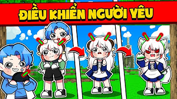 HUY NOOB 1 NGÀY ĐIỀU KHIỂN NGƯỜI YÊU TRONG MINECRAFT*HUY NOOB BIẾN NGƯỜI YÊU ABY THÀNH NGƯỜI SÓI 🐺🤣