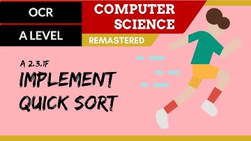 156. OCR A Level (H446) SLR26 - 2.3 Implement quick sort