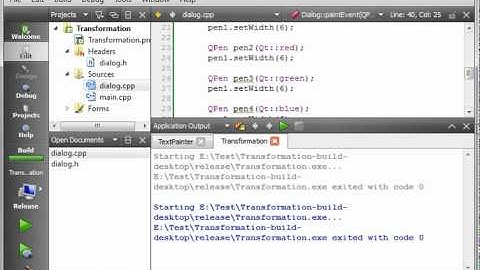 C++ Qt 80 - QPainter Transformations