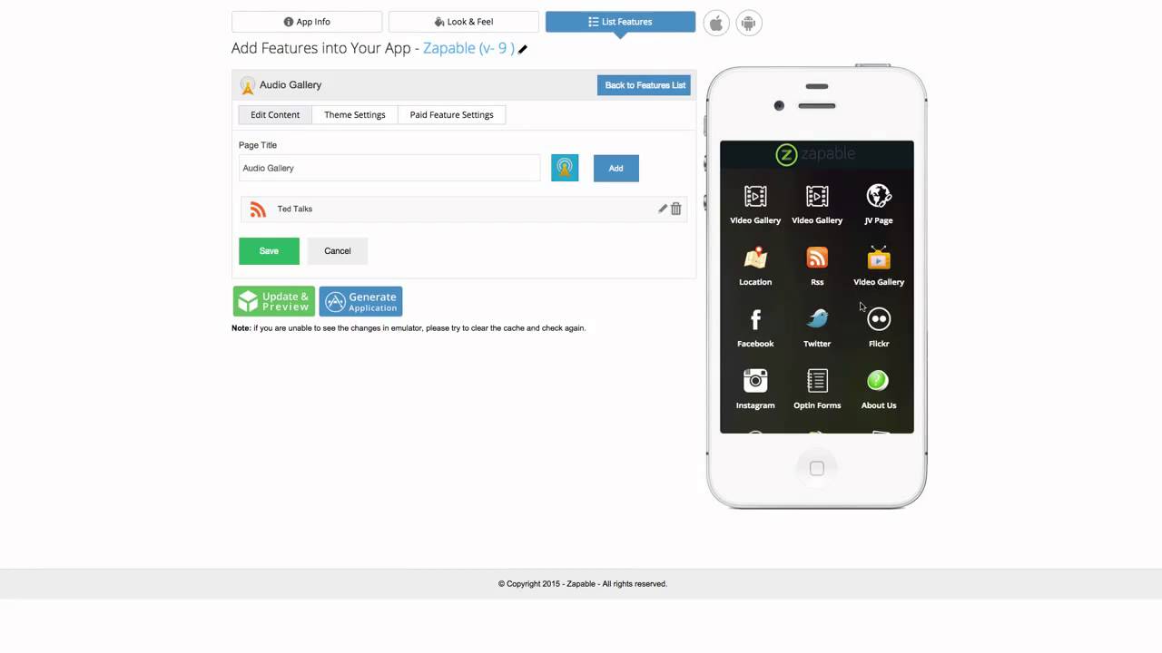 How To Make An App Zapable Audio Gallery  Adding Podcasts And Audio Files To Your Mobile Apps