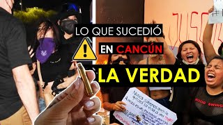 🚨Dispersan Protesta Feminista en Cancún a ¡balazos y golpes! 😱