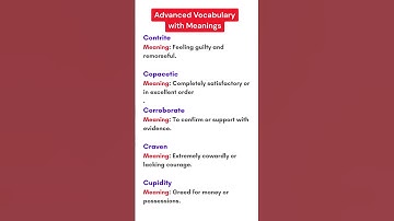 Master English Vocabulary | 100+ Words with Meanings, Examples & Usage Improve Your Language Skills