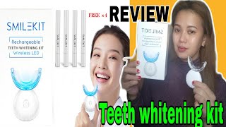 SMILE KIT/TEETH WHITENING RECHARGABLE WIRELESS LED/REVIEW/KATHERIN'Z VLOG