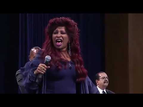 Chaka Khan "Goin Up Yonder" At Aretha Franklin's Funeral Celebration Service!
