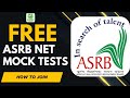 FREE ASRB NET Mock Tests | Practice Online & Boost Your Score | How to Join Explained