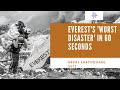 Everests worst disaster in 60 seconds  3dworlds tallest mountain  archives nepal