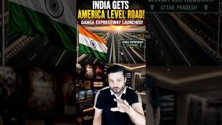 India Builds 1st ‘AMERICA-LEVEL’ Road - Ganga Expressway in Uttar Pradesh #shorts