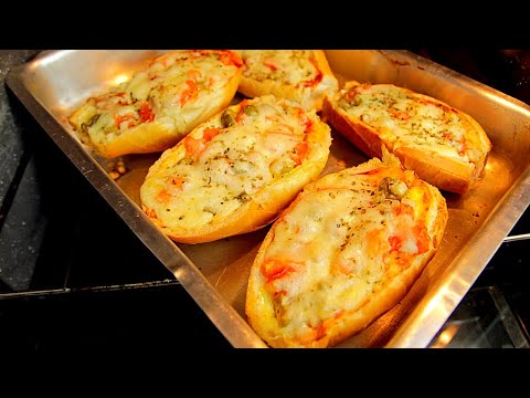 Vídeo: Opção De Um Lanche Rápido E Saboroso - Pizza No Pão