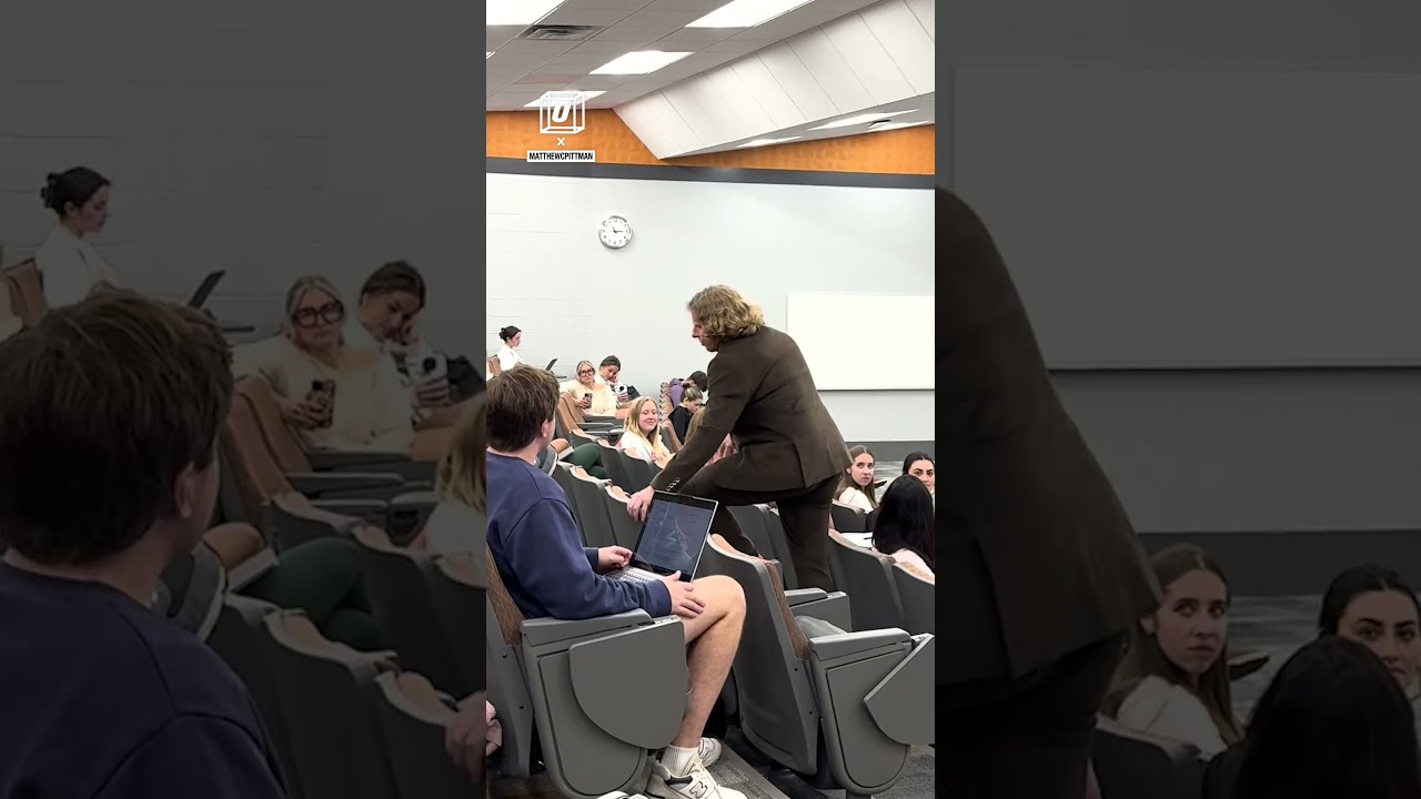 Professor Wakes Up Sleeping Students Singing Emo Music TT Matthewcpittman 