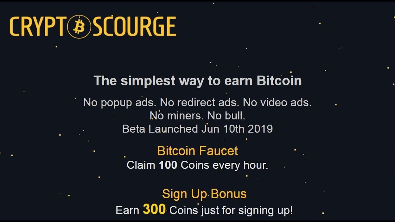 Cryptoscourge Earn Bitcoin Free Without Investment The Simplest - 