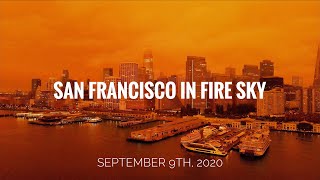 San Francisco In Fire Sky | From a Drone