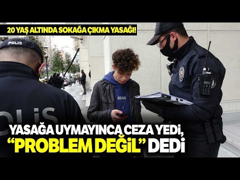 Sokağa Çıkma Yasağını İhlal Eden Gence, Polis 250 TL Ceza Kesti