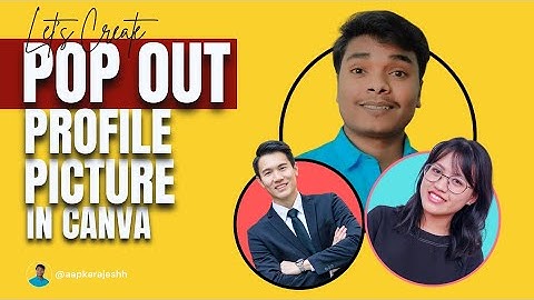 Pop Out Profile Picture In Canva | Head Popping Out Photo | Social Media Profile Design || Rajesh