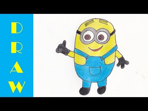 How To Draw A Minion - YouTube