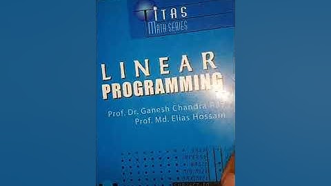 LINEAR PROGRAMMEING chapter 1 theorem 3 math all solution