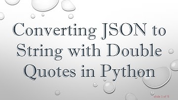 Converting JSON to String with Double Quotes in Python