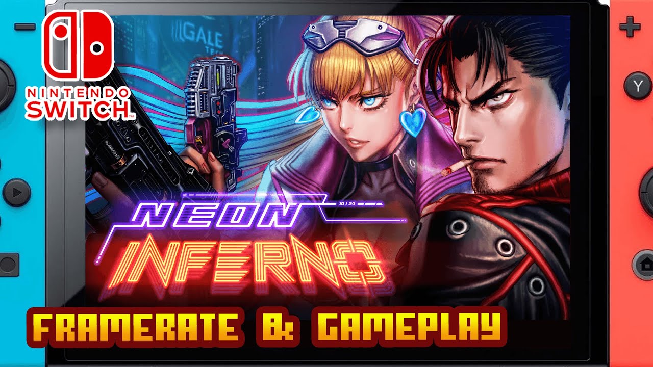 Neon Inferno - (Nintendo Switch 1) - Framerate & Gameplay - 4K