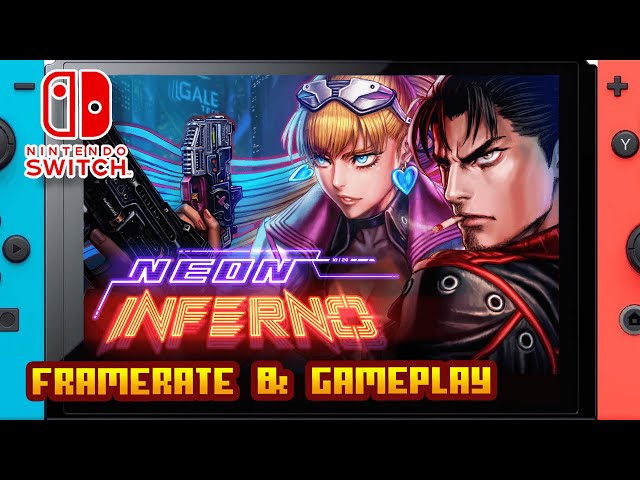 Neon Inferno - (Nintendo Switch 1) - Framerate & Gameplay - 4K