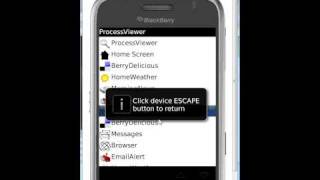 ProcessViewer - A Blackberry Application Demo screenshot 4
