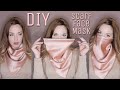 DIY infinity scarf mask tutorial  | Double Sided Scarf Face Mask | Face Mask Sewing Tutorial