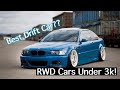 10 GREAT First RWD Cars For Less Than $3,000!!