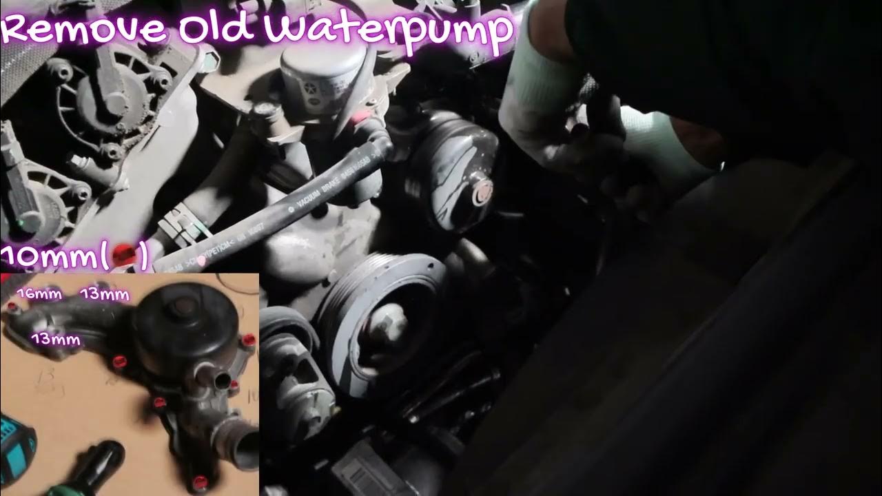 2005 2019 jeep grand cherokee water pump replacement youtube