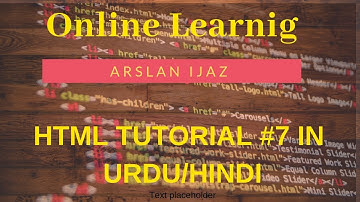 Html Tutorial #7 (How To Create Form Advance Level) in Urdu/Hindi